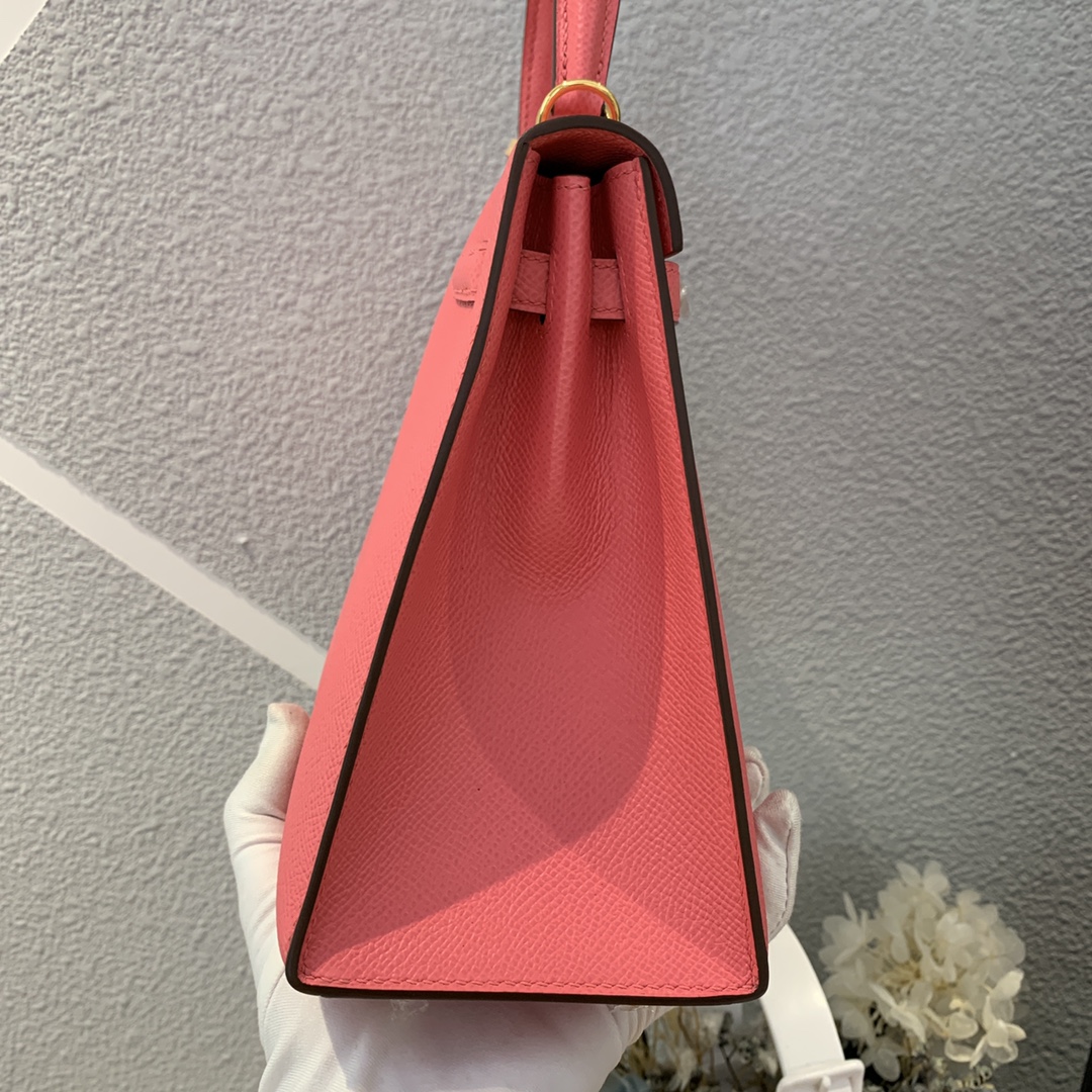 에르메스 켈리백25 립스틱 금장 앱송